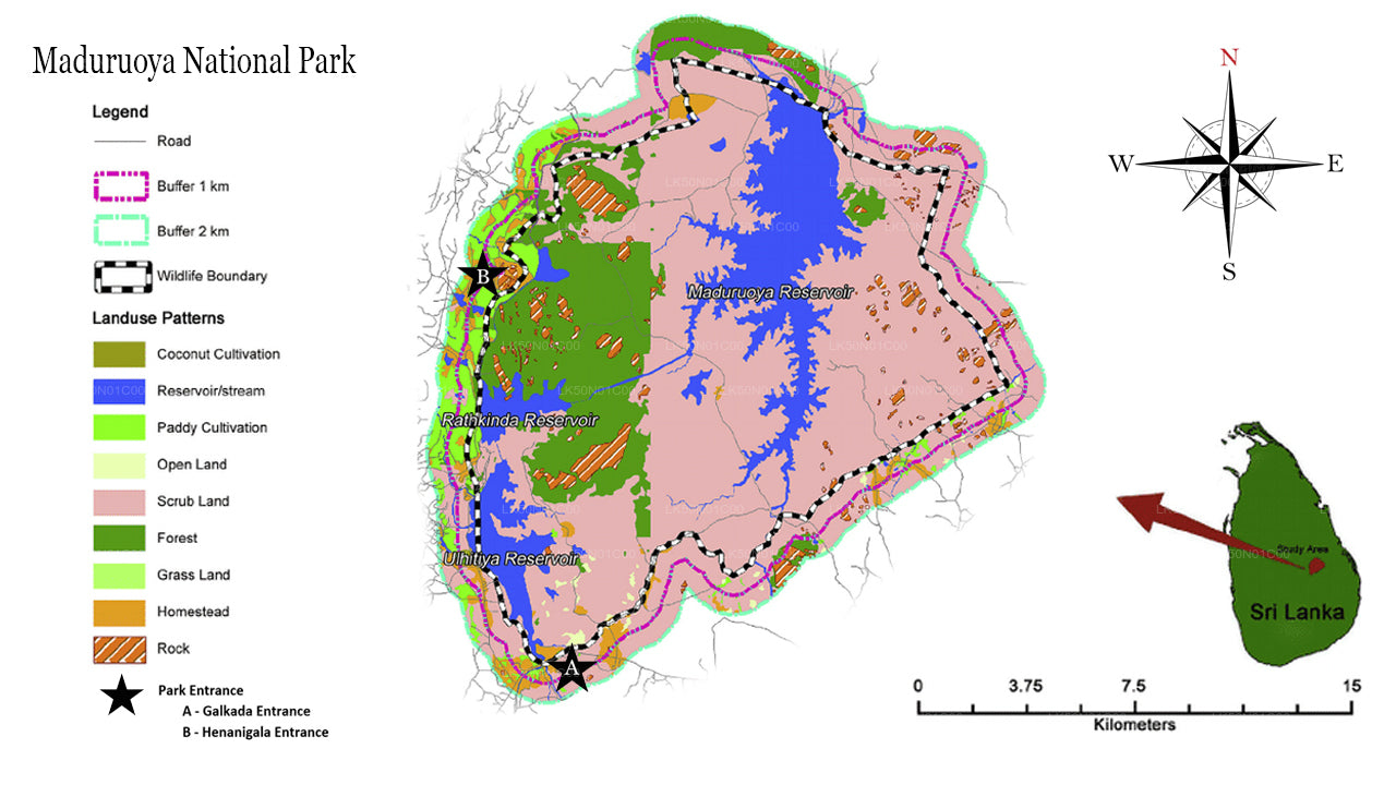 Maduru Oya National Park Private Safari with Naturalist
