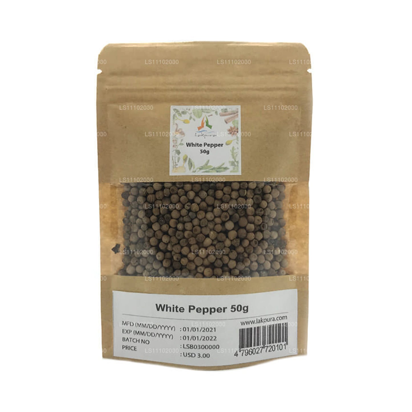 Lakpura White Pepper Whole