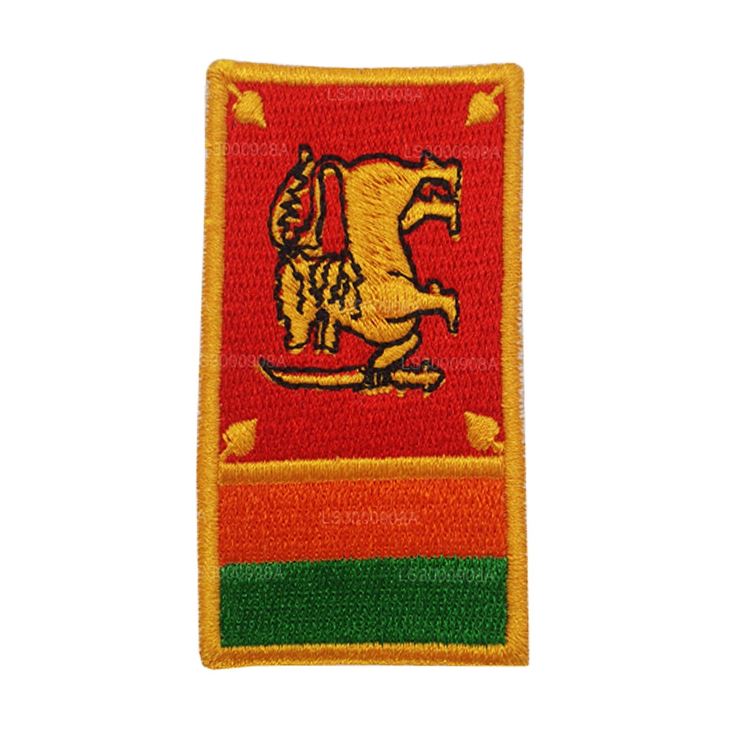 Sri Lankan National Flag Fabric Badge (Design A)