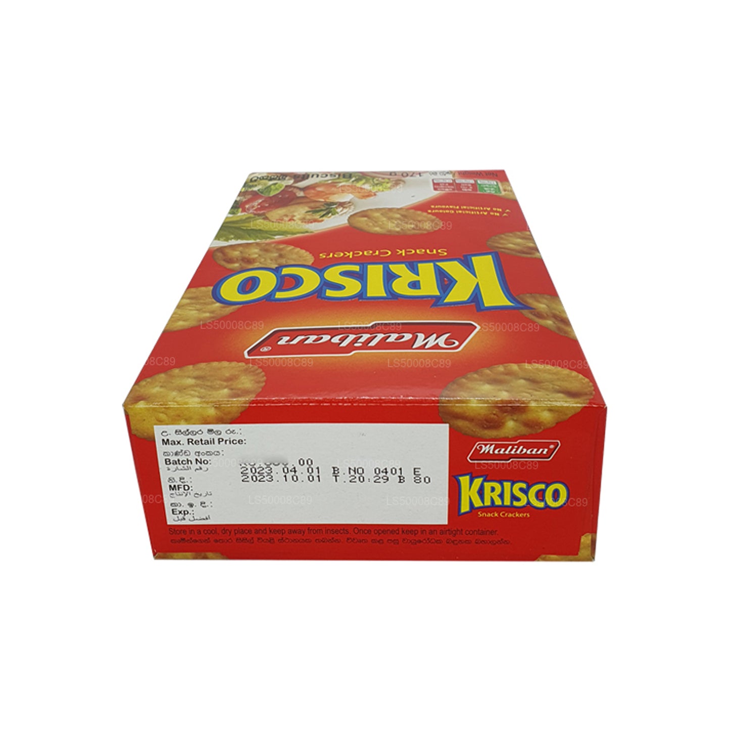 Maliban Krisco Snack Crackers Biscuits (170g)