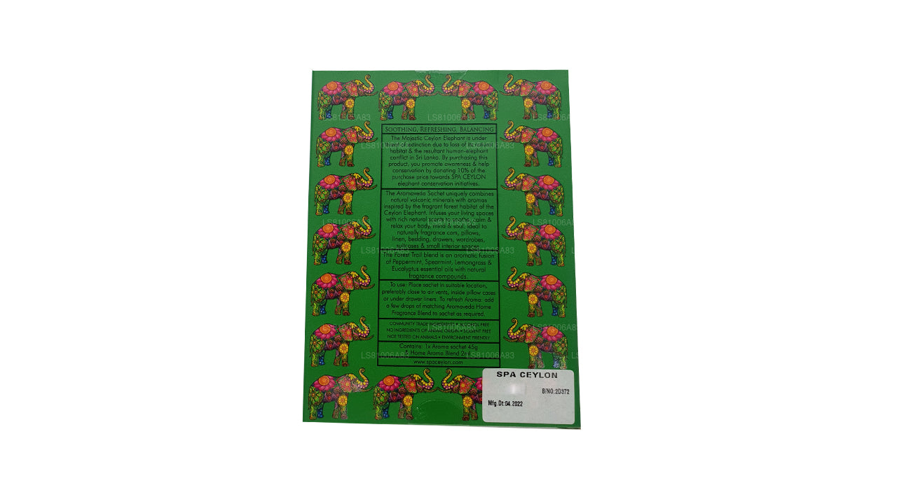 Spa Ceylon Ceylon Forest Trail - Elephant Aromaveda Sachet (One Pack)