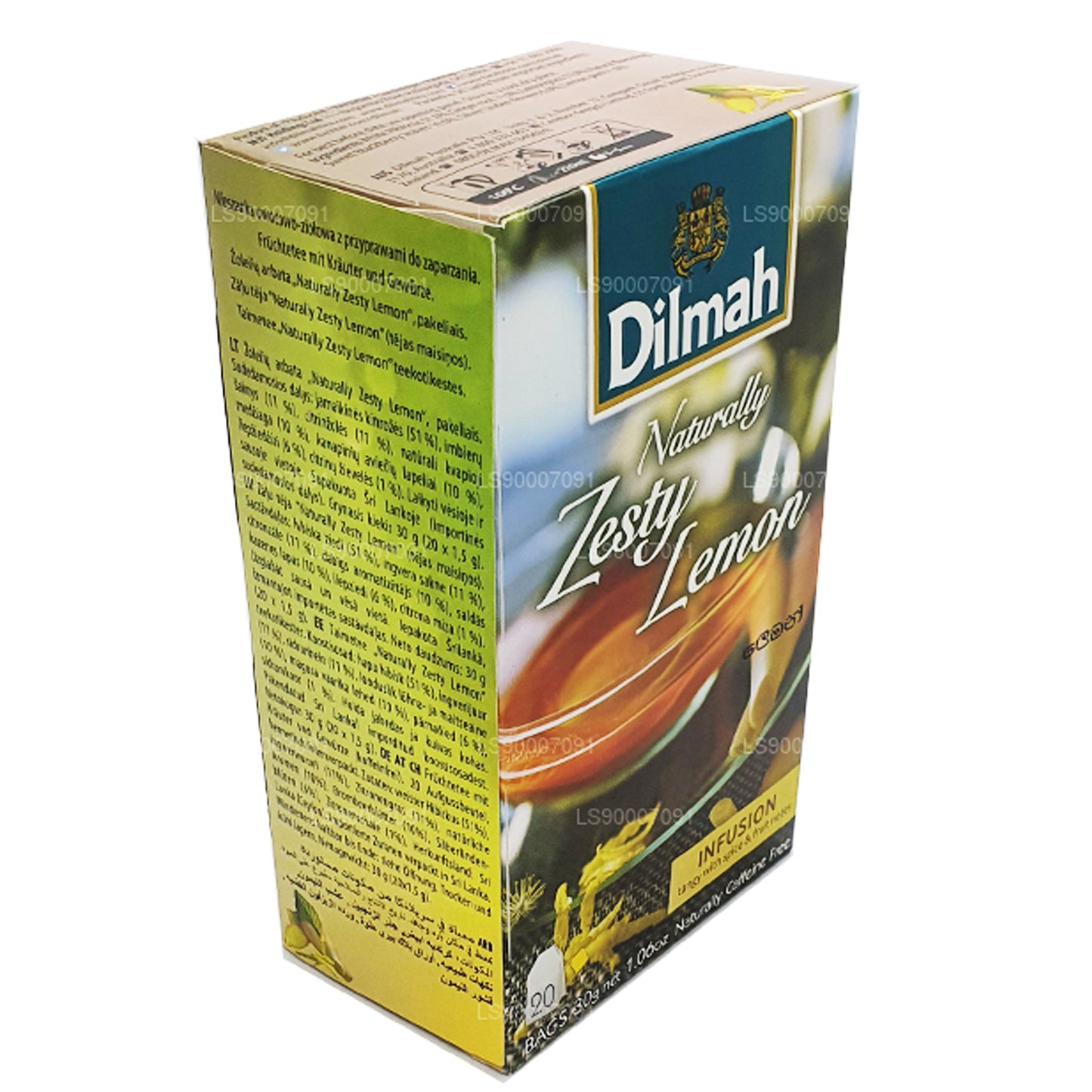 Dilmah Naturally Zesty Lemon (30g) 20 Tea Bags