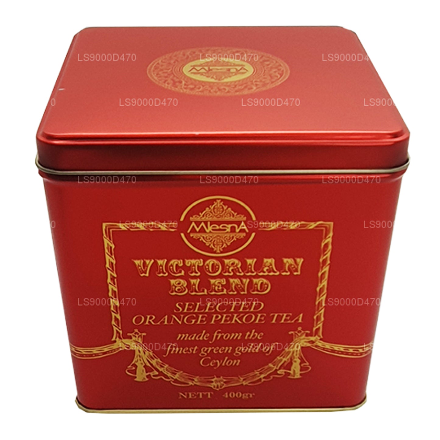 Mlesna Victorian Blend OP Grade Leaf Tea Red Metal Caddy