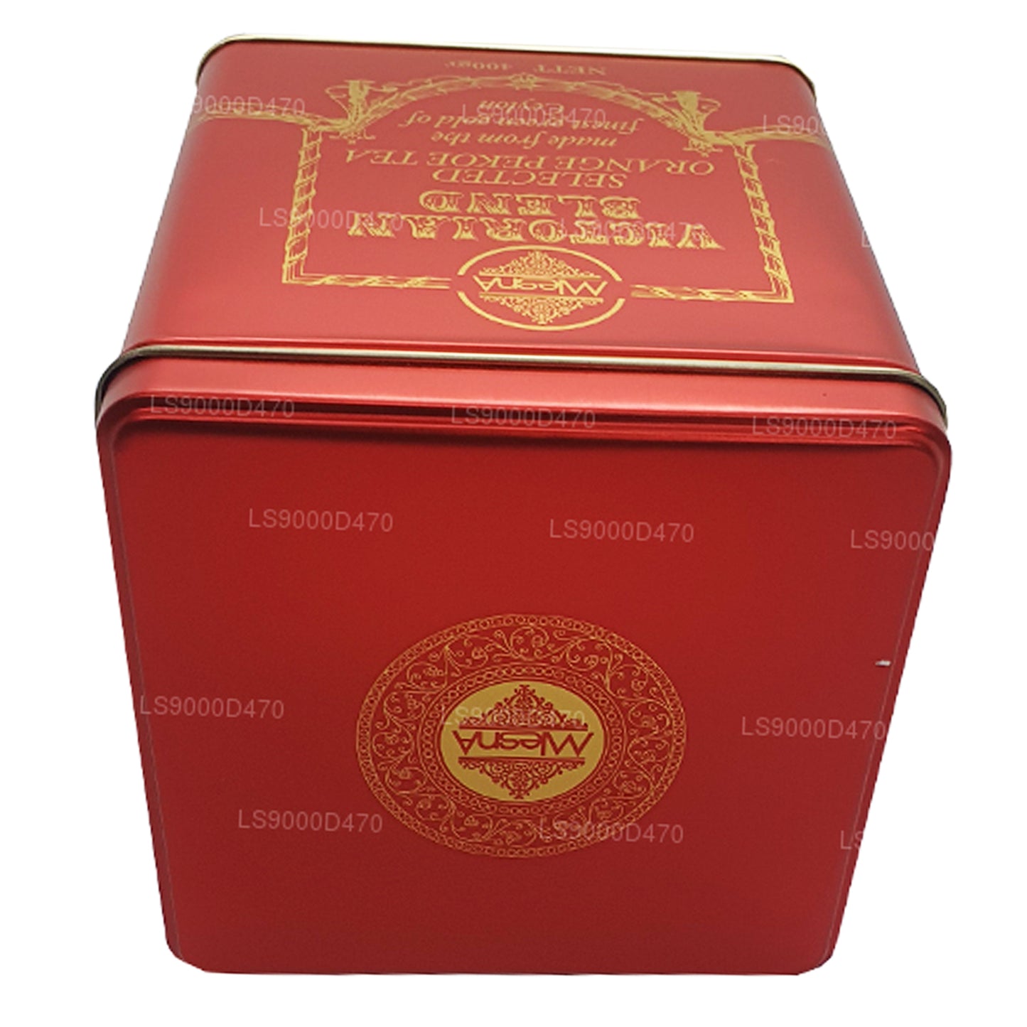 Mlesna Victorian Blend OP Grade Leaf Tea Red Metal Caddy