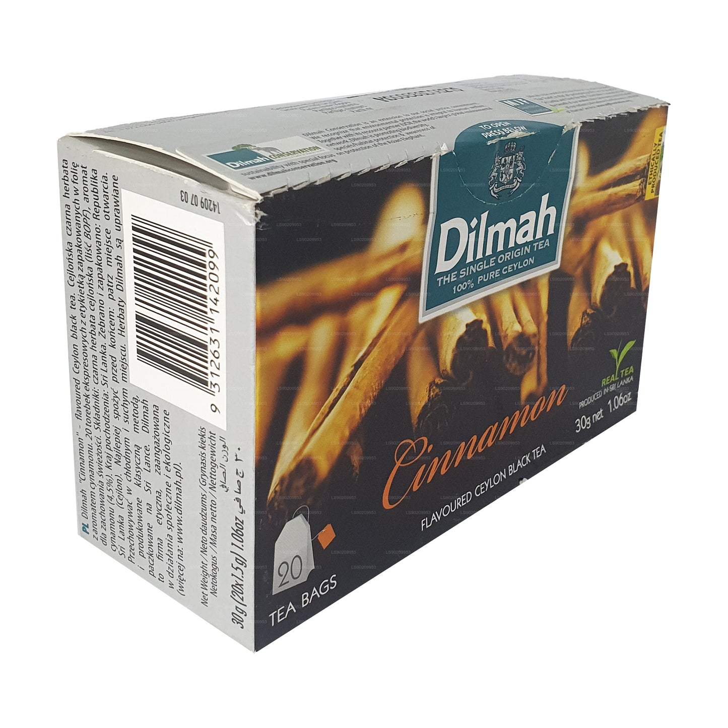 Dilmah cinnamon Flavored Tea (40g) 20 Tea Bags