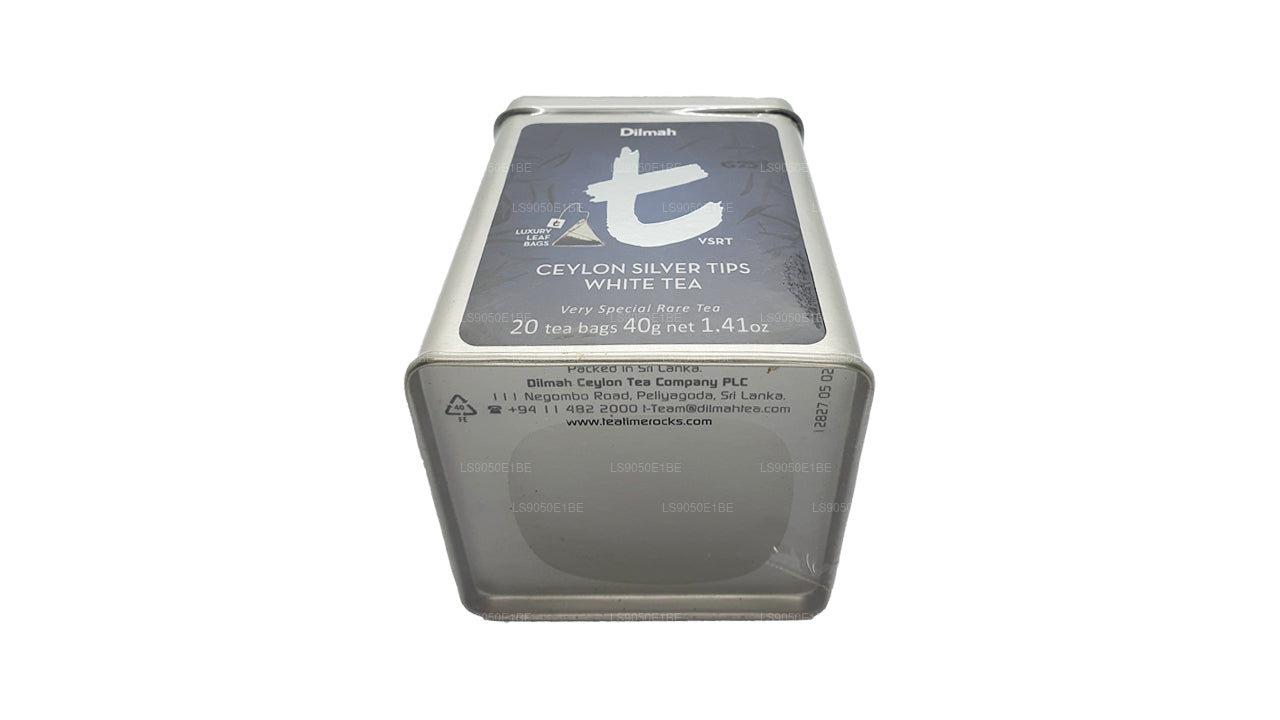 Dilmah Ceylon Silver Tips White Tea (40g) Caddy 20 Tea Bags