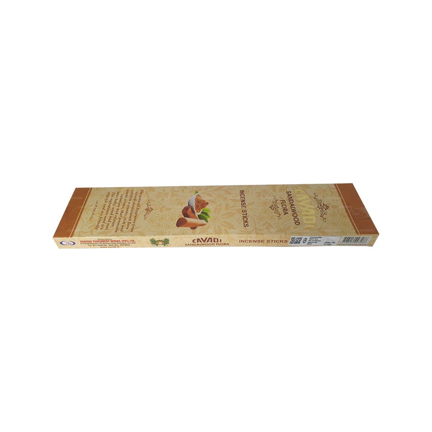 Cavadi Sandalwood Flora Incense sticks