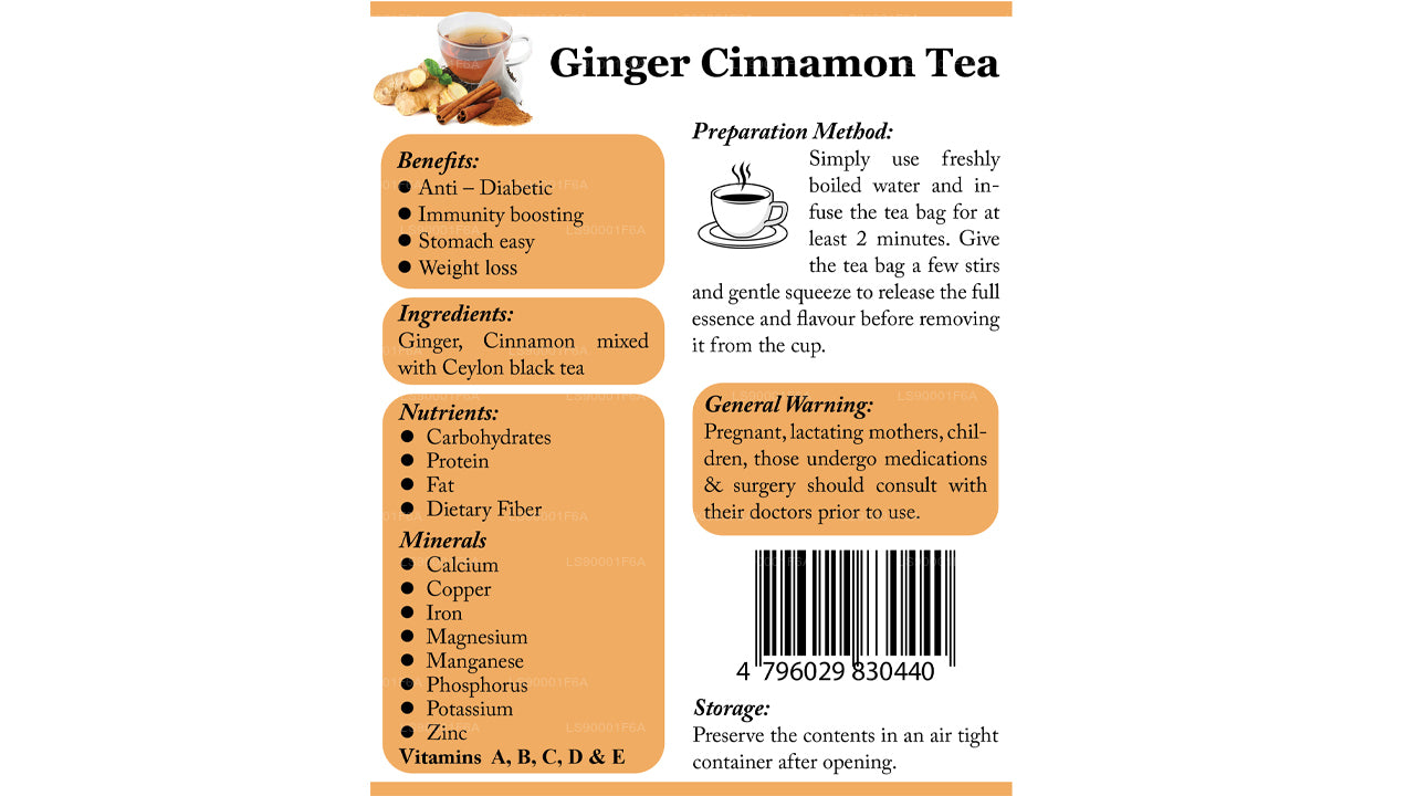 Lifetone Cinnamon Ginger Tea (40g)