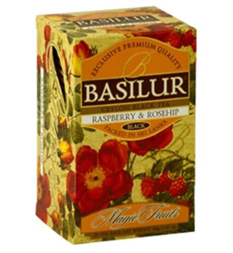 BASILUR MAGIC FRUITS - TEA BAG - FLBT - FOIL ENV - RASPBERRY & ROSEHIP (40g)