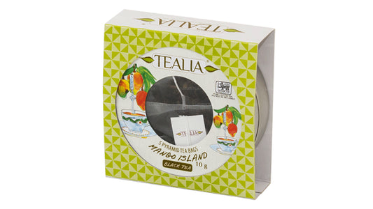 Tealia Mango Island - 5 Pyramid Tea Bags (10g)