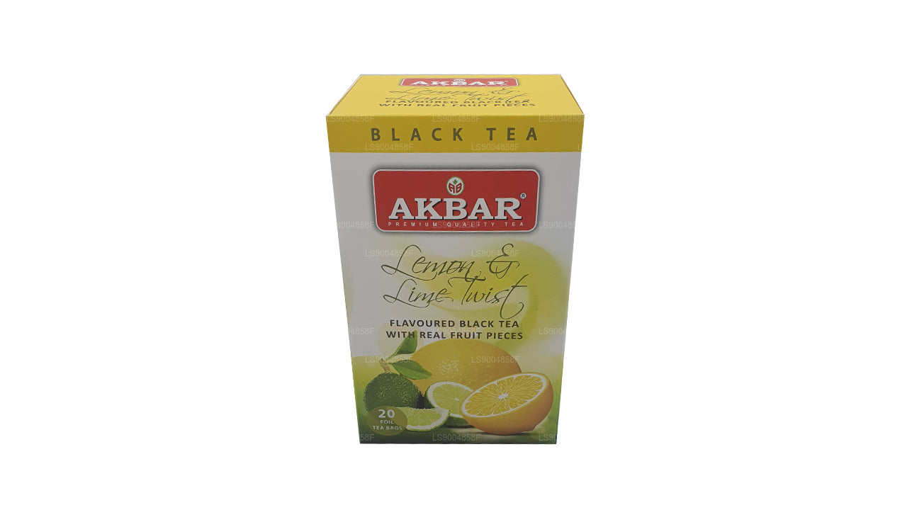 Akbar Lemon and Lime Twist Tea (40g) 20 Tea Bags