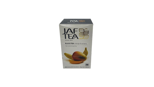 Jaf Tea Pure Fruits Collection Black Tea Mango Banana Foil Envelop Tea Bags (30g)