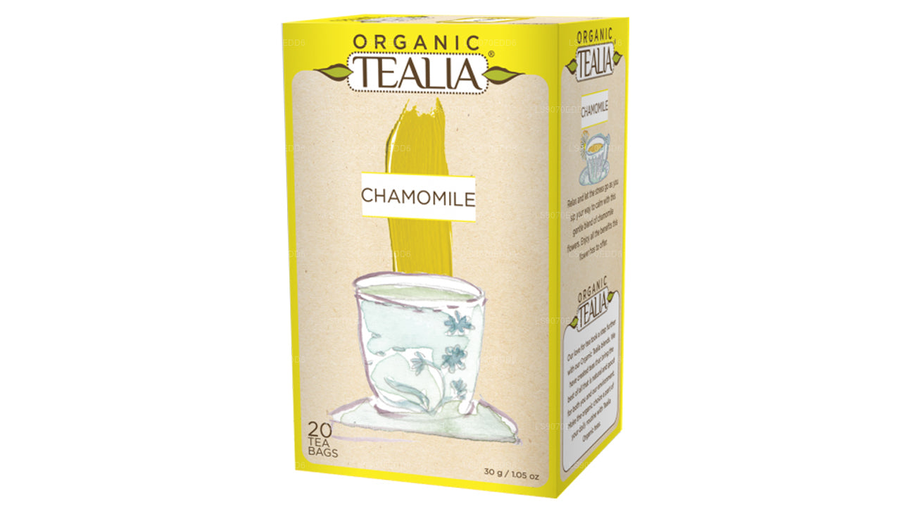 Tealia Organic Chamomile - 20 Envelope Tea Bags (30g)