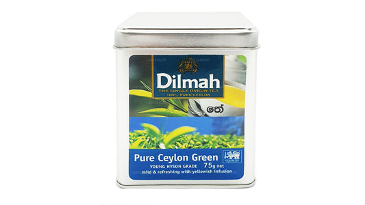 Dilmah Young Hyson Grade Loose Leaf Pure Ceylon Green Tea (75g) Caddy