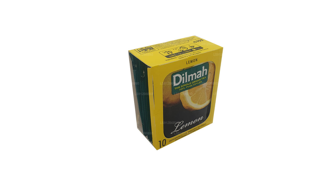 Dilmah Lemon Flavored Ceylon Black Tea (20g) 5 Tea Bags